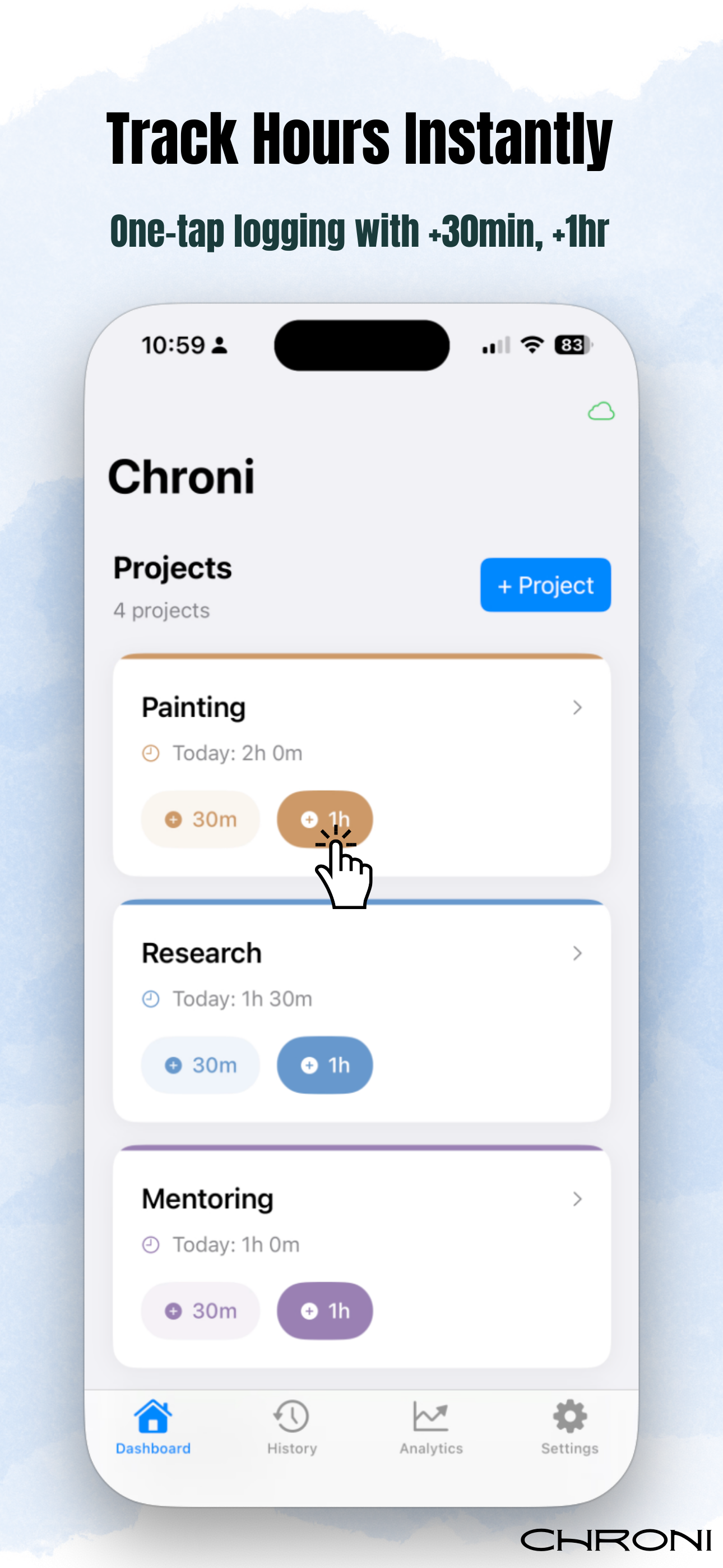 Chroni dashboard