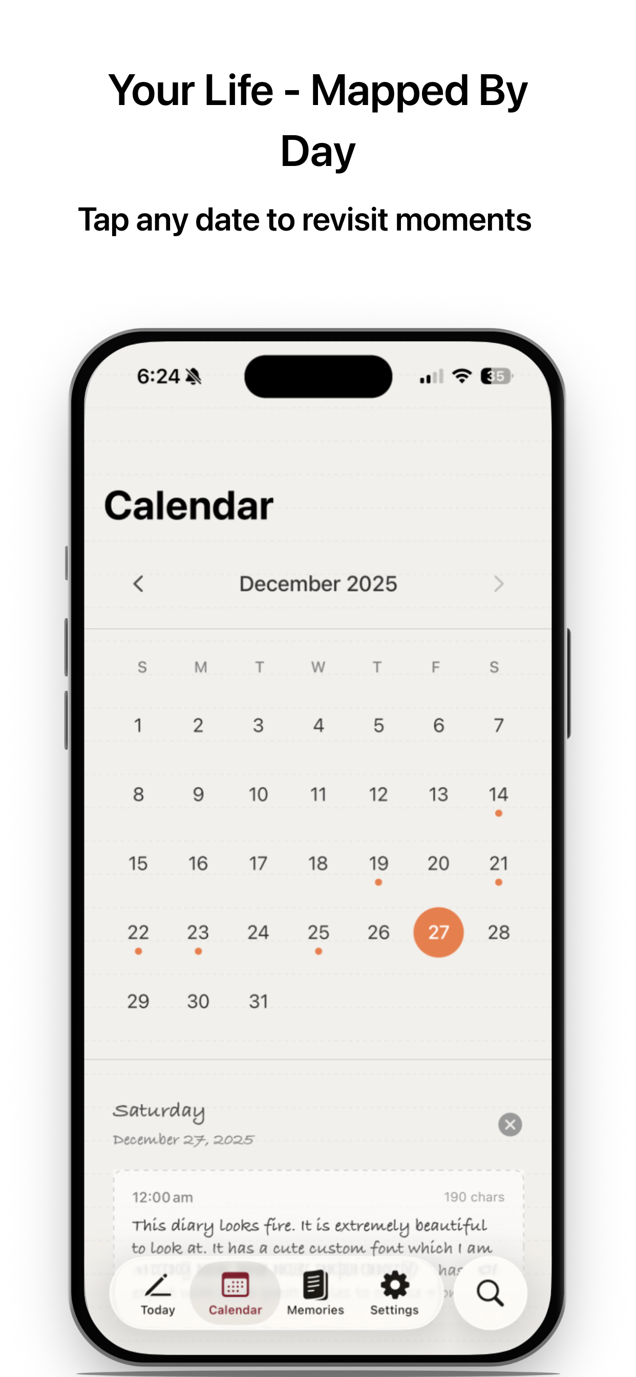 Timeline and calendar