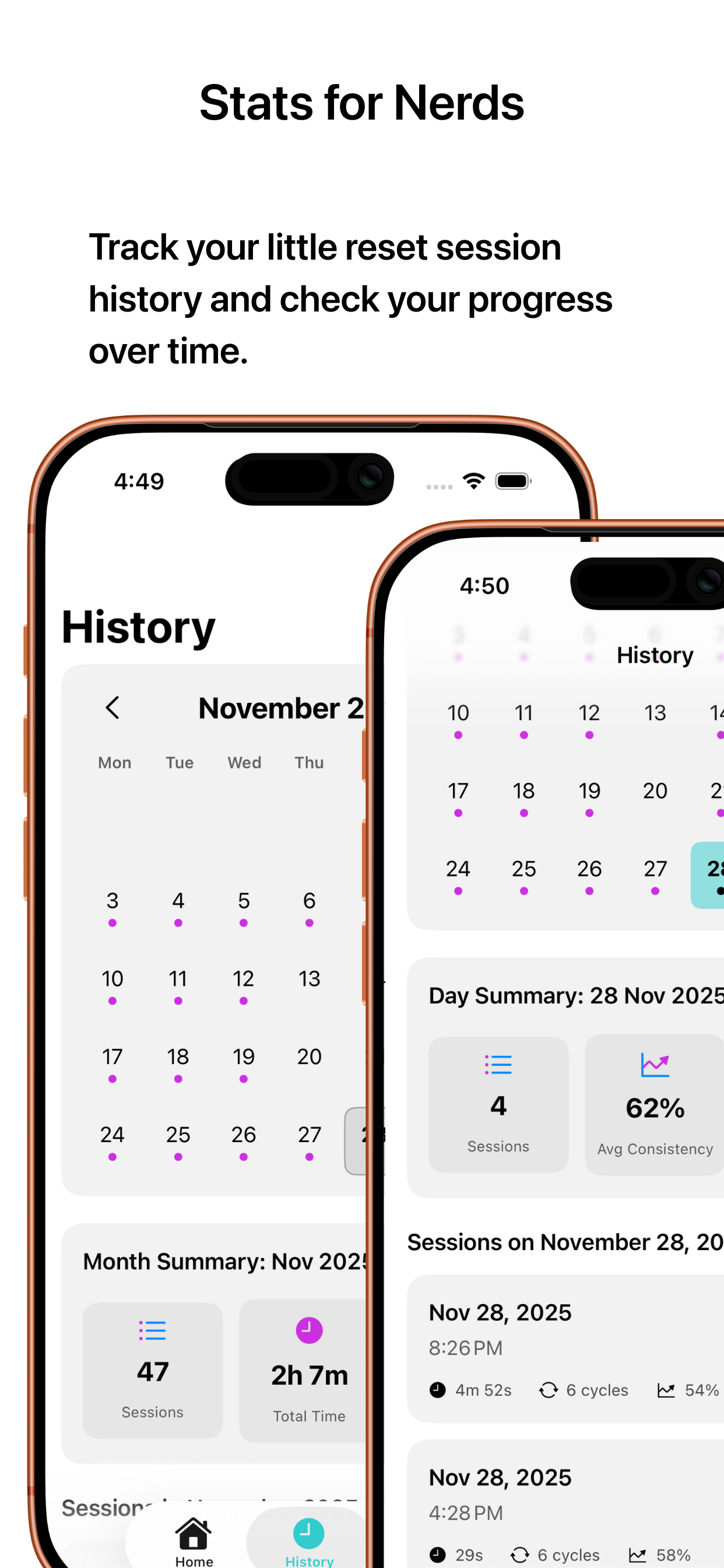 Session history