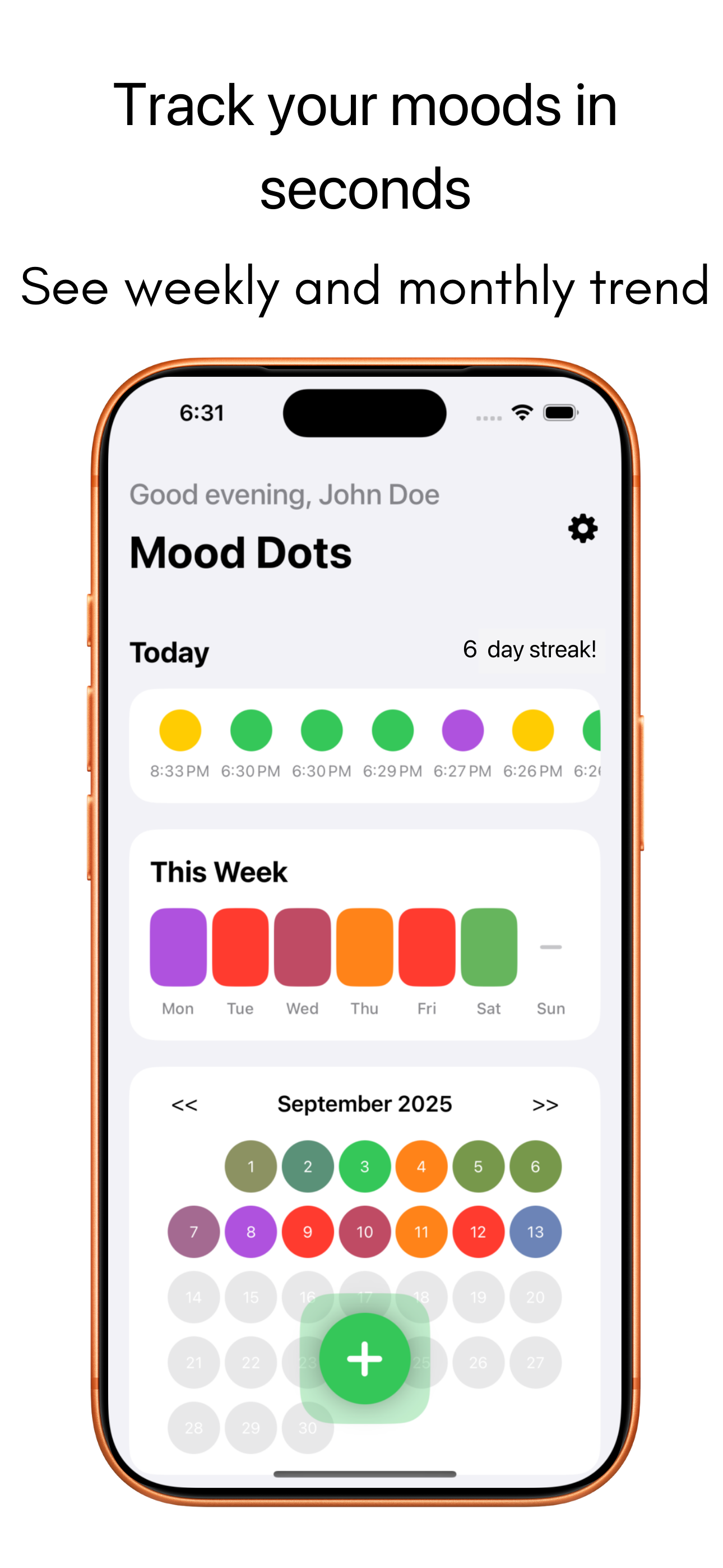 Mood Dots home