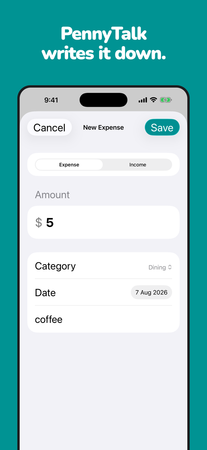 Check and confirm the entry before it saves